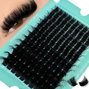 Mixed Length Individual False Eyelashes, 1 Box Natural Look Eyelash Extensions, Self Grafting Curl Eyelashes, Eye Makeup Enhancement False Eyelashes, Cosmetic