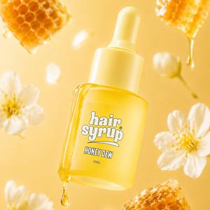 Hair Syrup Honey Dew Leave In Oil - Mini - Travel Size - 20ML - Hydrates & Restores Hair - Beauty - Haircare - Vegan - Natural - TikTok Viral