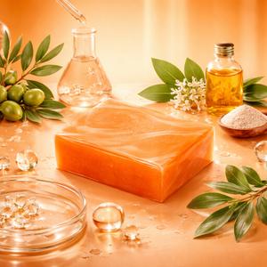 1 x Kojic Acid Brightening Soap (100g) + FREE Soap Tin | Body Care Cleansing Pack | Coconut, Olive & Papaya Blend | Exfoliating, Vegan, Scented Soap for Skin Repair & Glow