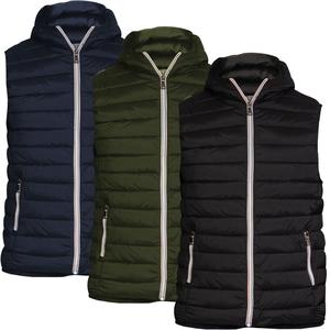 Mens Hooded Padded Gilet Sleeveless Quilted Puffer Body Warmer Jacket for Outdoor Winter Wear Casual Walking Travel Coat M-3XL