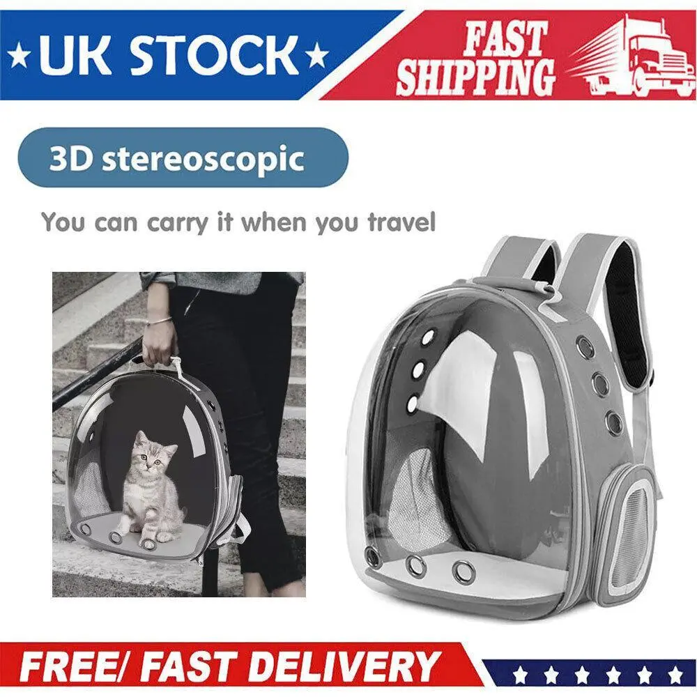Cat Carrier Backpack, Pet Carrier Backpack Front Pack for Small Medium Cat Puppy Dog Carrier Backpack Bag Space Capsule, Pet Carrier for Travel Hiking Walking Camping