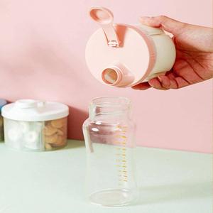 Portable Milk Powder Box With Compartments, 1 Count Food Storage Box, Snack Container For Home Use, Kitchen Gadgets, Kitchen Accessories, Kitchen Gadgets