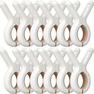 Beach Towel Clip, 6/12pcs Windproof Clothes Drying Clip, Household Clothes Peg, Clothes Drying Clip, Home Organizer for Beach, Pool, Travel, Sheet Clips