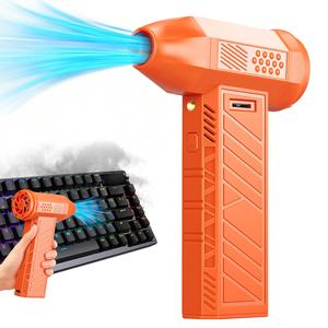 Electric Air Compressor Dust Blower, Rechargeable Wireless Turbine Blower Gun, Portable Air Blaster, Powerful Air Duster for Car, Computer, Keyboard, Home & Outdoor Cleaning