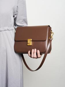 Women's Solid Color Crossbody Bag, Fashionable Shoulder Bag for Daily Used, Casual Trendy Versatile High-quality Daily Commuting Bag