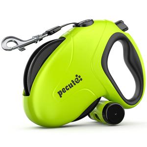 Pecute Retractable Dog Lead 10m | Anti-Slip Handle | 360° Tangle-Free | Built-in Poop Bag Dispenser | For Small Medium Large Dogs | UK FBT Fast Delivery