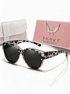 Fit Over Glasses Sunglasses, Sporty Wrap Around Sunglasses for Women & Men, Comfortable Wear Over The Prescription Glasses for Everyday Style