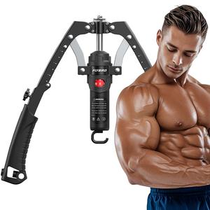 FLYBIRD Chest & Arm Twister - Hydraulic Power Chest Press Machine for Upper Body Strength Training, 2-in-1 Twister arm Trainer with ab Roller Wheel(Backpack& Pad Included)