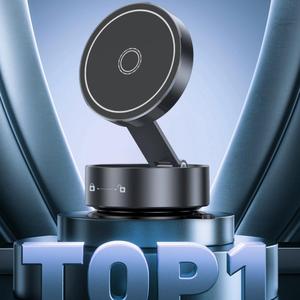 360° Adjustable Electric Vacuum Magnetic Phone Holder, Hands-free Magnetic Car Mobile Phones Holder, Multi-functional Design Phone Accessories