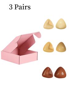 Women's Reusable Silicone Push Up Bra Insert, Triangle Shaped Anti-slip Push Up Breast Pads, Lingerie Accessories for Women